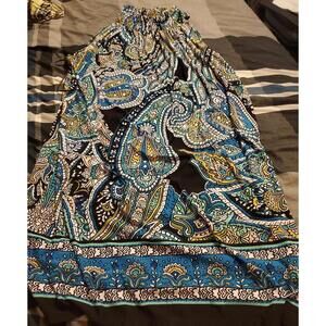 Signature by Robbie Bee Sleeveless Dress, Large L Aztec